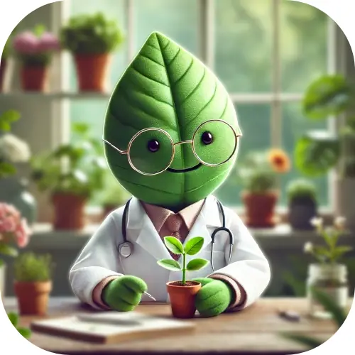 Plant care expert consultation illustration