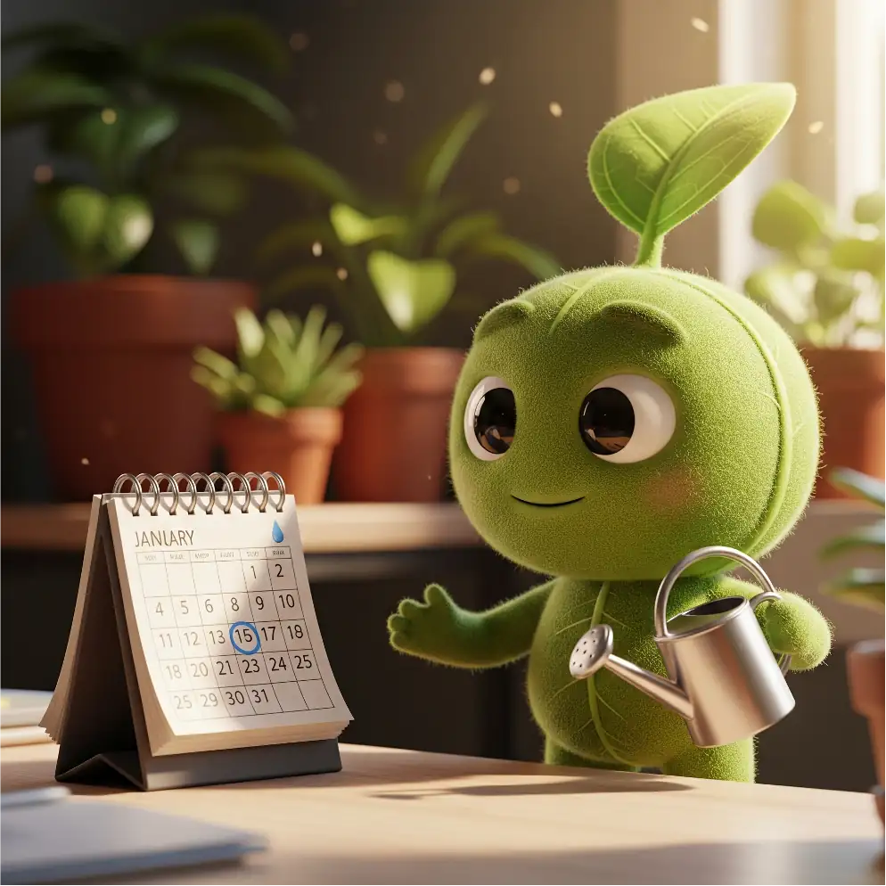 Plant care reminders illustration